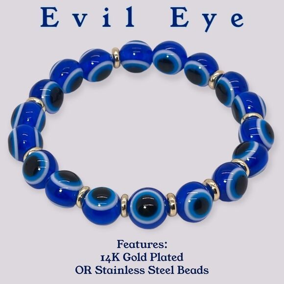 NWT Wool + Pepper Co. Evil Eye PROTECTION Bracelet - Picture 5 of 7